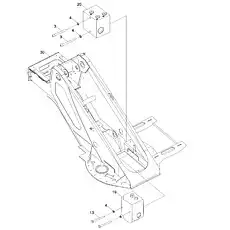 Washer - Блок «SLEWING TABLE VALVE INSTALLATION (PRIORITY VALVE AND PILOT OIL SOURCE BLOCK INSTALLATION) D00755914810600002Y»  (номер на схеме: 4)