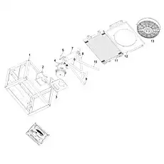 Fan housing assembly - Блок «SPECIAL A/C D1130100319_100026Y»  (номер на схеме: 12)