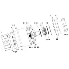 Rotor plate - Блок «SWING REDUCER D1030200682_100013Y»  (номер на схеме: 28)