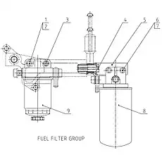 FUEL FILTER GROUP - Блок «FUEL FILTER GROUP S00020642»  (номер на схеме: 8)