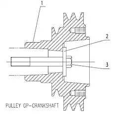 PULLEY, CRANKSHAFT - Блок «PULLEY GROUP, CRANKSHAFT C06BZ-M2W6683»  (номер на схеме: 1)