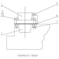 SMALL HEXAGON HEAD BOLT Q/SC611.1-M10*55 - Блок «THERMOSTAT GROUP S00017246»  (номер на схеме: 5)