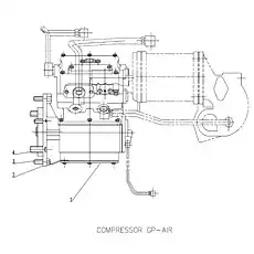 COMPRESSOR GP. - Блок «COMPRESSOR GP-AIR C47AZ-M47AZ002»  (номер на схеме: 1)