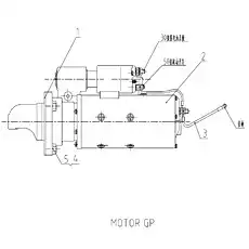 GASKET - Блок «MOTOR GP C11AZ-M7S3622»  (номер на схеме: 1)