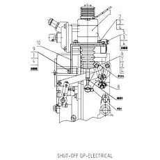 BRACKET - Блок «SHUT-OFF GP-ELECTRICAL C59AZ-59AZ205»  (номер на схеме: 10)