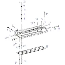 O-RING - Блок «Cylinder head, valve, cylinder head gasket»  (номер на схеме: 5)