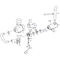 JOINT ELBOW - Блок «Supercharger, supercharger inlet and return pipe, compressor outlet pipe, exhaust pipe»  (номер на схеме: 15)