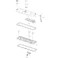 GASKET - Блок «Промежуточный корпус, крышка ГБЦ, вентиляция картера»  (номер на схеме: 2)