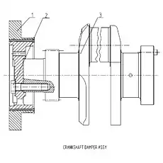 CRANKSHAFT DAMPER - Блок «CRANKSHAFT DAMPER ASSY D06A-000-35»  (номер на схеме: 1)