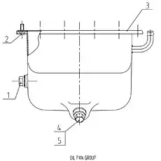 COMPOSITE HARD SEAL GASKET - Блок «OIL PAN GROUP D03-000-31A»  (номер на схеме: 4)