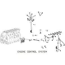 SENSOR, OIL PRESSURE - Блок «ENGINE CONTROL SYSTEM»  (номер на схеме: 7)