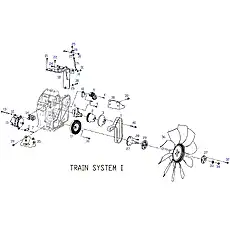 CRANKSHAFT DAMPER - Блок «TRAIN SYSTEM 1»  (номер на схеме: 17)