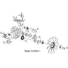 MOUNTING PLATE, TENSIONER - Блок «TRAIN SYSTEM 1»  (номер на схеме: 10)