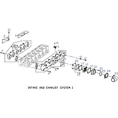 SENSOR, AIR INTAKE TEMPERATURE AND PRESSURE - Блок «INTAKE AND EXHAUST SYSTEM 1»  (номер на схеме: 5)