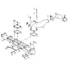 COMPOSITE HARD SEAL GASKET Q/SC1092-70 - Блок «AIR INTAKE SYSTEM GROUP»  (номер на схеме: 9)