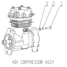 SINGLE COIL SPRING LOCK WASHERS, NORMAL TYPE GB/T93-10 - Блок «AIR COMPRESSOR GROUP D47-000-60»  (номер на схеме: 2)