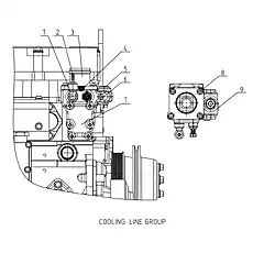 JOINT ELBOW - Блок «COOLING LINE GROUP D24A-000-900»  (номер на схеме: 1)