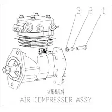 SINGLE COIL SPRING LOCK WASHERS, NORMAL TYPE GB/T93-10 - Блок «AIR COMPRESSOR GROUP (D47-000-60)»  (номер на схеме: 2)