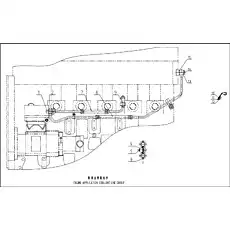 CLAMP - Блок «ENGINE APPLICATION COOLANT LINE GROUP (D24B-000-900)»  (номер на схеме: 6)