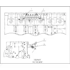 HEXAGON BOLTS WITH FLANGE Q/SC622-M12*30 - Блок «RAIL TUBE GROUP (D02H-000-906)»  (номер на схеме: 1)