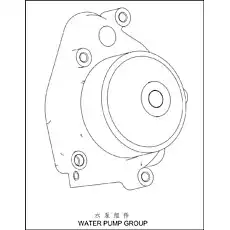 WATER PUMP ASSY - Блок «WATER PUMP ASSY (S00020626)»  (номер на схеме: 1)