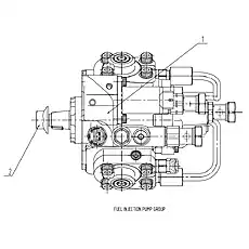 FUEL INJECTION PUMP ASSEMBLY - Блок «FUEL INJECTION PUMP GROUP D28C-000-901»  (номер на схеме: 1)