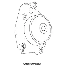 WATER PUMP ASSEMBLY - Блок «WATER PUMP ASSEMBLY S00020626»  (номер на схеме: 1)