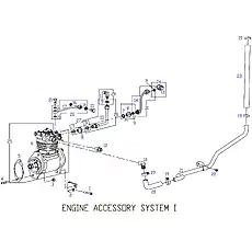 JOINT ELBOW - Блок «ENGINE ACCESSORY SYSTEM 1»  (номер на схеме: 18)