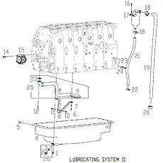 AIR OUTLET PIPE, CRANKCASE VENT - Блок «LUBRICATION SYSTEM 2»  (номер на схеме: 19)