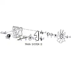 CRANKSHAFT DAMPER BOLT - Блок «TRAIN SYSTEM 2»  (номер на схеме: 12)