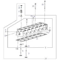 VALVE SPRING - Блок «CYLINDER HEAD SYSTEM 1»  (номер на схеме: 2)