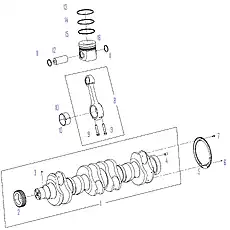 ENGINE SPEED SENSOR WHEEL - Блок «CRANK TRAIN SYSTEM»  (номер на схеме: 5)