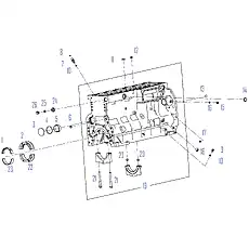 HEXAGONAL HEAD SCREW PLUG Q/SC587.1-M16*1.5 - Блок «CYLINDER BLOCK SYSTEM 1»  (номер на схеме: 26)