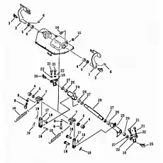 pin, shaft - Блок «Тормозная педаль и соединители»  (номер на схеме: 29)