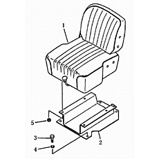 nut для бульдозеров Shantui SD13, SD13S на схеме OPERATOR’S SEAT (номер на схеме: 5)