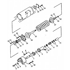 plate lock для бульдозеров Shantui SD13, SD13S на схеме RECOLL SPRING (номер на схеме: 10)
