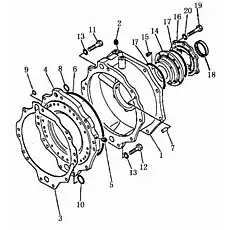 0-ring - Блок «TORQFLOW Задний корпус трансмиссии»  (номер на схеме: 8)