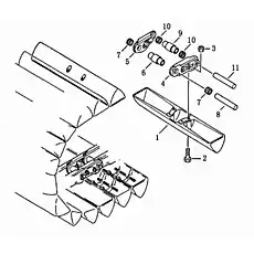 bolt - Блок &laquo;Звено гусеницы (SWAMP TYPE)&raquo;  (номер на схеме: 2)