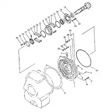 Винт - Блок «Крышка картера коробки передач задняя»  (номер на схеме: 4)