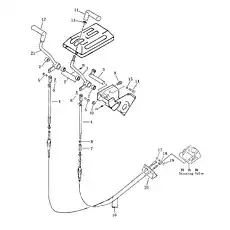 Тяга - Блок «рычаг рулевого управления»  (номер на схеме: 4)