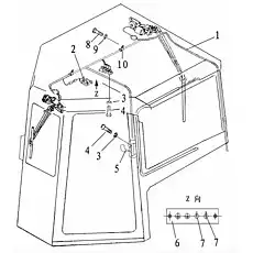 clip - Блок «CAB ELECTRICAL»  (номер на схеме: 10)