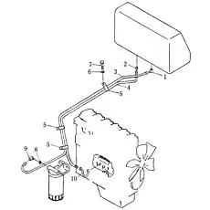 Хомут - Блок «трубопровод топливный»  (номер на схеме: 5)