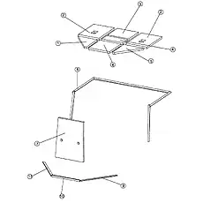 sponge - Блок &laquo;Навесное оборудование кабины&raquo;  (номер на схеме: 5)