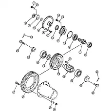 Gear（1st） - Блок «FINAL DRIVE GEAR (SD17-B3 XL)»  (номер на схеме: 16)