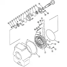 Roller bearing - Блок «TRANSMISSION REAR CASE, REAR»  (номер на схеме: 16)