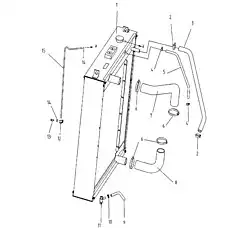 BOLT M10*20 - Блок «RADIATOR AND PIPING 2»  (номер на схеме: 14)