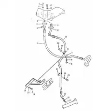 hose - Блок «Трубопровод сервоклапана»  (номер на схеме: 14)