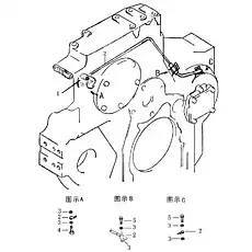 bolt - Блок «P.T.O. Трубопровод смазки маслом»  (номер на схеме: 4)