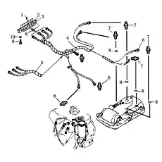 plate - Блок «Трубопровод тестирования давления»  (номер на схеме: 3)