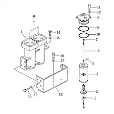 valve ass’y - Блок «Масляный фильтр коробки передач»  (номер на схеме: 3)